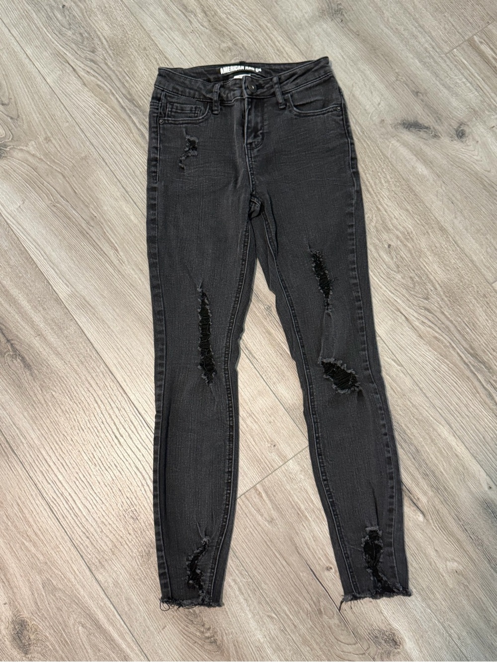 American Rag Black Distressed Skinny Jeans